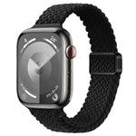 Correia de Relógio Trançada de Nylon com Fivela Magnética Slim, Para Apple Watch Series 9 41mm, Para Apple Watch Ultra 49mm