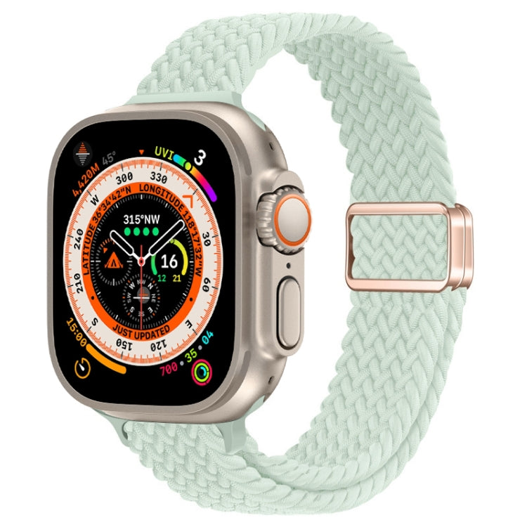 Correia de Relógio Trançada de Nylon com Fivela Magnética Slim, Para Apple Watch Series 9 41mm, Para Apple Watch Ultra 49mm