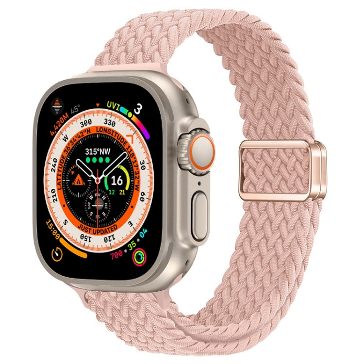 Correia de Relógio Trançada de Nylon com Fivela Magnética Slim, Para Apple Watch Series 9 41mm, Para Apple Watch Ultra 49mm