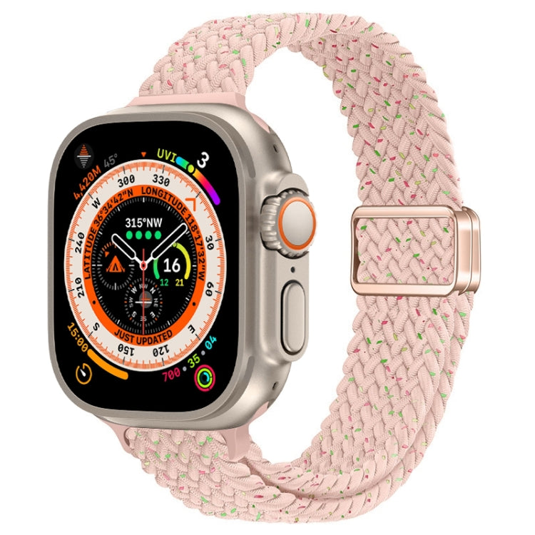 Correia de Relógio Trançada de Nylon com Fivela Magnética Slim, Para Apple Watch Series 9 41mm, Para Apple Watch Ultra 49mm