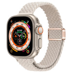 Correia de Relógio Trançada de Nylon com Fivela Magnética Slim, Para Apple Watch Series 9 41mm, Para Apple Watch Ultra 49mm