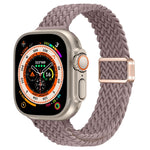 Correia de Relógio Trançada de Nylon com Fivela Magnética Slim, Para Apple Watch Series 9 41mm, Para Apple Watch Ultra 49mm