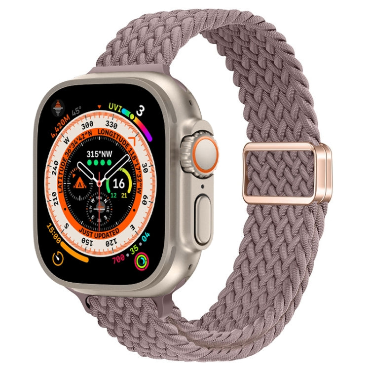 Correia de Relógio Trançada de Nylon com Fivela Magnética Slim, Para Apple Watch Series 9 41mm, Para Apple Watch Ultra 49mm