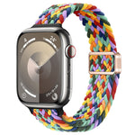 Correia de Relógio Trançada de Nylon com Fivela Magnética Slim, Para Apple Watch Series 8 41mm, Para Apple Watch Series 8 45mm