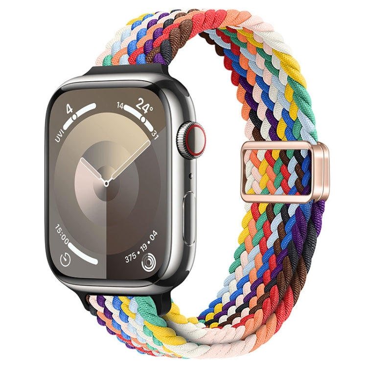 Correia de Relógio Trançada de Nylon com Fivela Magnética Slim, Para Apple Watch Series 8 41mm, Para Apple Watch Series 8 45mm