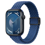 Correia de Relógio Trançada de Nylon com Fivela Magnética Slim, Para Apple Watch Series 8 41mm, Para Apple Watch Series 8 45mm