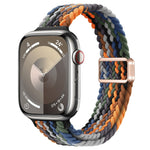 Correia de Relógio Trançada de Nylon com Fivela Magnética Slim, Para Apple Watch Series 8 41mm, Para Apple Watch Series 8 45mm