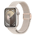 Correia de Relógio Trançada de Nylon com Fivela Magnética Slim, Para Apple Watch Series 8 41mm, Para Apple Watch Series 8 45mm