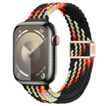 Correia de Relógio Trançada de Nylon com Fivela Magnética Slim, Para Apple Watch Series 8 41mm, Para Apple Watch Series 8 45mm