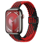 Correia de Relógio Trançada de Nylon com Fivela Magnética Slim, Para Apple Watch Series 8 41mm, Para Apple Watch Series 8 45mm