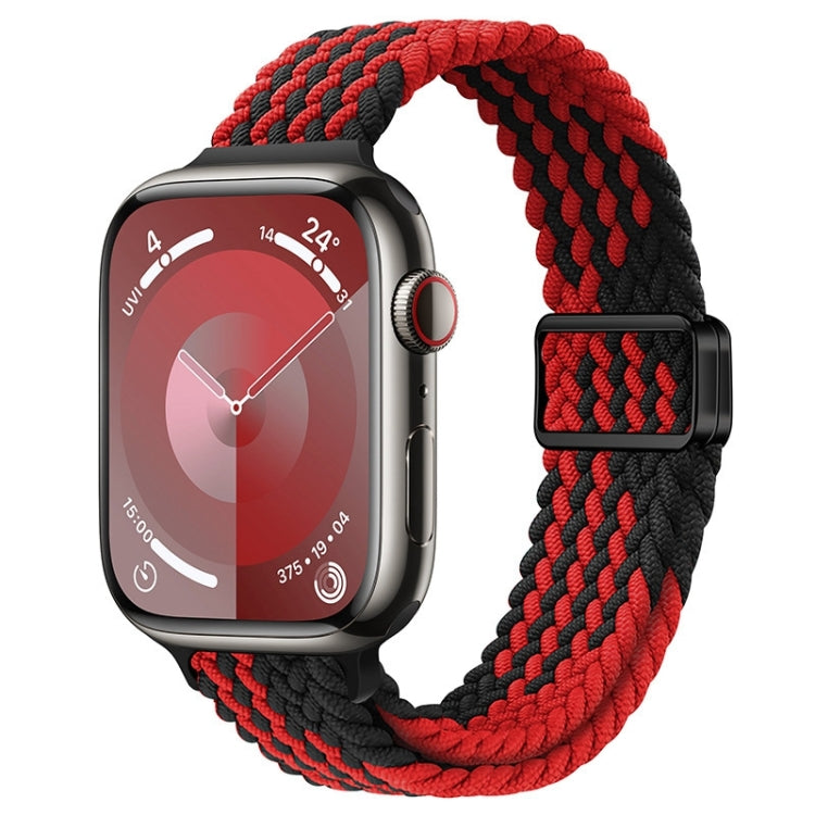 Correia de Relógio Trançada de Nylon com Fivela Magnética Slim, Para Apple Watch Series 8 41mm, Para Apple Watch Series 8 45mm