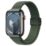Correia de Relógio Trançada de Nylon com Fivela Magnética Slim, Para Apple Watch Series 8 41mm, Para Apple Watch Series 8 45mm