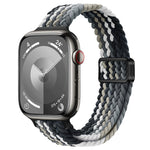 Correia de Relógio Trançada de Nylon com Fivela Magnética Slim, Para Apple Watch Series 8 41mm, Para Apple Watch Series 8 45mm