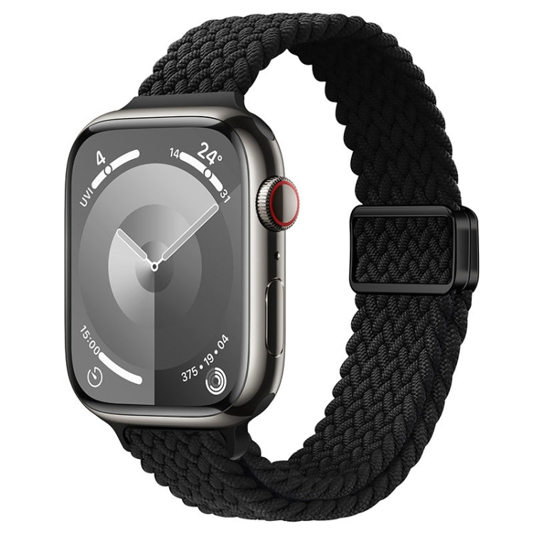 Correia de Relógio Trançada de Nylon com Fivela Magnética Slim, Para Apple Watch Series 8 41mm, Para Apple Watch Series 8 45mm