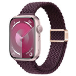 Correia de Relógio Trançada de Nylon com Fivela Magnética Slim, Para Apple Watch Series 8 41mm, Para Apple Watch Series 8 45mm
