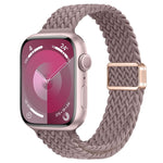 Correia de Relógio Trançada de Nylon com Fivela Magnética Slim, Para Apple Watch Series 8 41mm, Para Apple Watch Series 8 45mm