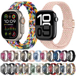 Correia de Relógio Trançada de Nylon com Fivela Magnética Slim, Para Apple Watch Series 9 41mm, Para Apple Watch Ultra 49mm