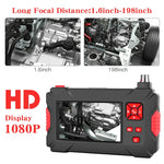 Endoscópio digital P30 8mm 1080P IP68 impermeável com ecrã de 4,3 polegadas e câmara dupla, cabo rígido de 2m, cabo rígido de 5m, cabo rígido de 10m