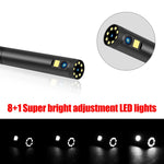 Endoscópio digital P30 8mm 1080P IP68 impermeável com ecrã de 4,3 polegadas e câmara dupla, cabo rígido de 2m, cabo rígido de 5m, cabo rígido de 10m
