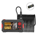 Endoscópio digital P30 8mm 1080P IP68 impermeável com ecrã de 4,3 polegadas e câmara dupla, cabo rígido de 2m, cabo rígido de 5m, cabo rígido de 10m