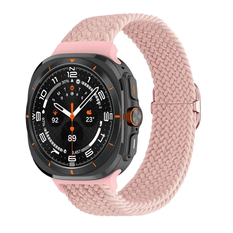 Correia de relógio trançada em nylon com fivela deslizante, para Samsung Galaxy Watch Ultra 47mm / Ultra 2025