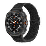 Correia de relógio trançada em nylon com fivela deslizante, para Samsung Galaxy Watch Ultra 47mm / Ultra 2025