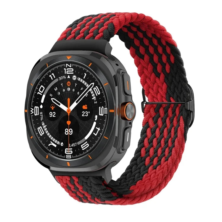 Correia de relógio trançada em nylon com fivela deslizante, para Samsung Galaxy Watch Ultra 47mm / Ultra 2025