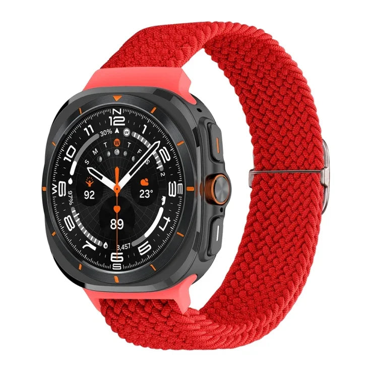 Correia de relógio trançada em nylon com fivela deslizante, para Samsung Galaxy Watch Ultra 47mm / Ultra 2025