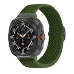 Correia de relógio trançada em nylon com fivela deslizante, para Samsung Galaxy Watch Ultra 47mm / Ultra 2025