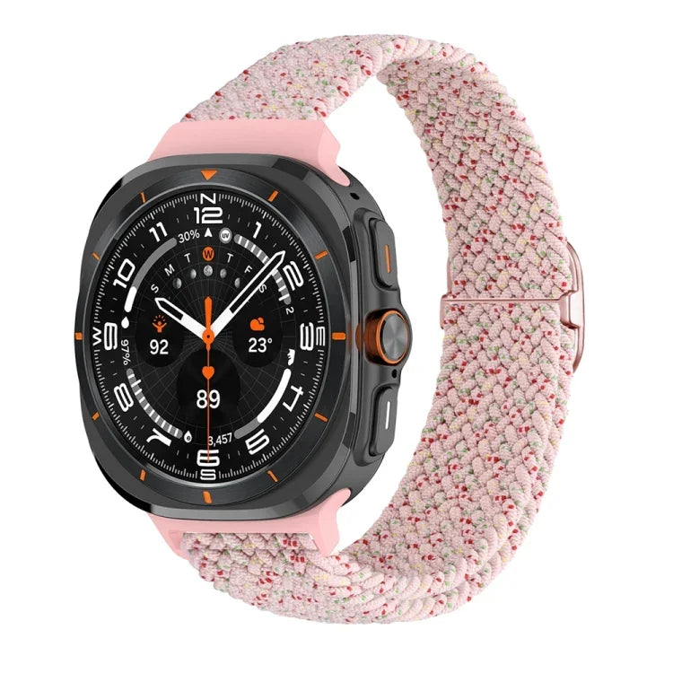 Correia de relógio trançada em nylon com fivela deslizante, para Samsung Galaxy Watch Ultra 47mm / Ultra 2025