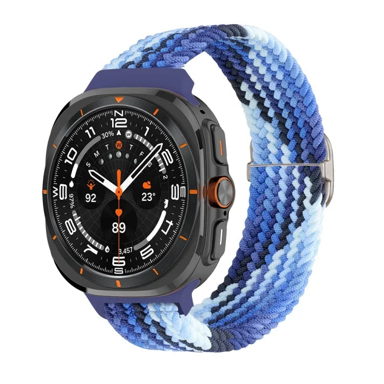 Correia de relógio trançada em nylon com fivela deslizante, para Samsung Galaxy Watch Ultra 47mm / Ultra 2025