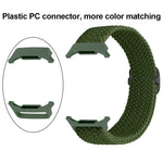 Correia de relógio trançada em nylon com fivela deslizante, para Samsung Galaxy Watch Ultra 47mm / Ultra 2025