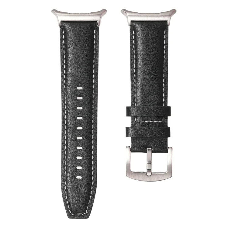 Correia de relógio em pele genuína lisa, para Samsung Galaxy Watch Ultra 47mm / Ultra 2025