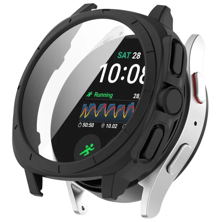 Capa protetora integrada em PC + película temperada para relógio, para Samsung Galaxy Watch 7 44mm