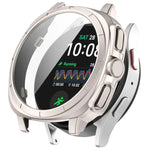 Capa protetora integrada em PC + película temperada para relógio, para Samsung Galaxy Watch 7 44mm