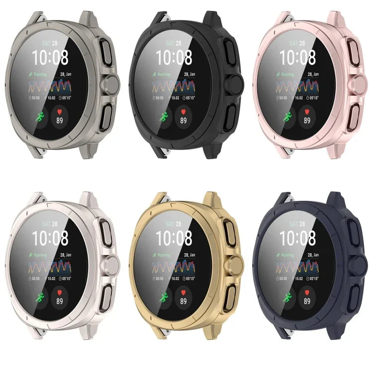 Capa protetora integrada em PC + película temperada para relógio, para Samsung Galaxy Watch 7 44mm