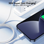 JOYROOM S-A45 Cabo de Dados de Carregamento Rápido 30W USB-C / Type-C para 8 Pinos, Comprimento: 1m, Type-C para 8 Pinos