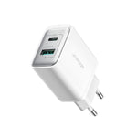JOYROOM JR-TCF15 Carregador Rápido 30W USB+USB-C / Tipo-C, Ficha UE, Ficha Reino Unido