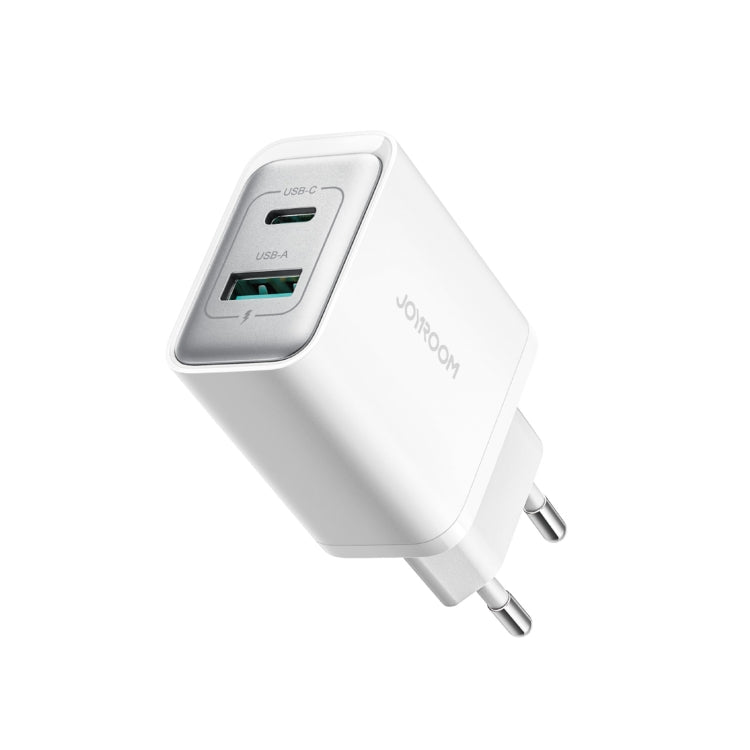 JOYROOM JR-TCF15 Carregador Rápido 30W USB+USB-C / Tipo-C, Ficha UE, Ficha Reino Unido