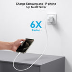 Carregador Rápido JOYROOM JR-TCF24 30W USB-C / Type-C com Conjunto de Cabos, Ficha UE