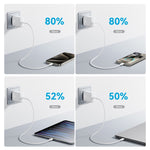 Carregador Rápido JOYROOM JR-TCF24 30W USB-C / Type-C com Conjunto de Cabos, Ficha UE