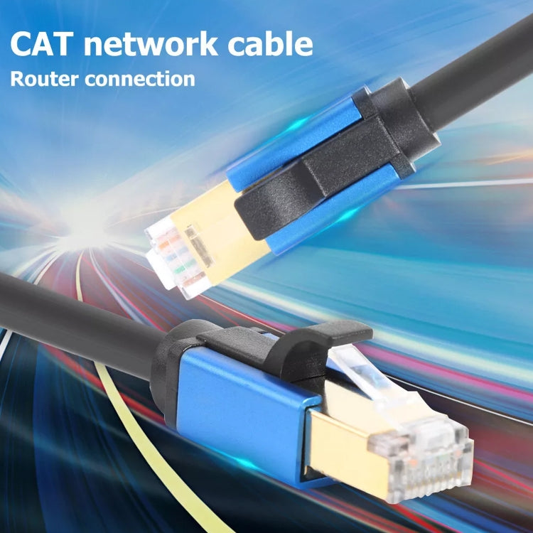Cabo de Rede LAN Ethernet CAT8e de Cobre Puro para Computador, Switch e Router, 1m, 2m, 3m, 5m, 8m, 10m, 15m, 20m, 30m