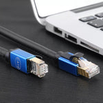 Cabo de Rede LAN Ethernet CAT8e de Cobre Puro para Computador, Switch e Router, 1m, 2m, 3m, 5m, 8m, 10m, 15m, 20m, 30m