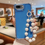 TPU + PC + Glitter Sequins Full Coverage Phone Case with Bracelet, For iPhone XR, For iPhone XS Max, For iPhone 6 Plus / 7 Plus / 8 Plus