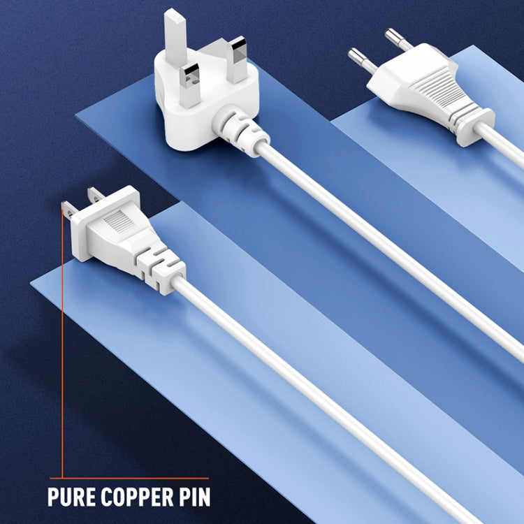 Carregador Rápido LDNIO A4610C PD65W Dual USB-C / Type-C + Dual USB, Comprimento do Cabo: 1,5m, Ficha UE, A4610C (Ficha UK), Ficha US
