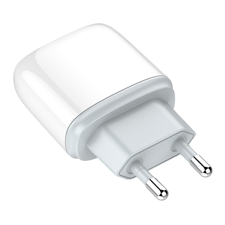 LDNIO Q229 Carregador Rápido QC3.0 / PD20W USB + Tipo-C com Cabo USB para 8 Pinos de 1m, Ficha UE, Ficha Reino Unido, Ficha EUA