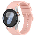 Official Solid Color Stitched Silicone Watch Band, For Samsung Galaxy Watch 7 40 / 44mm
