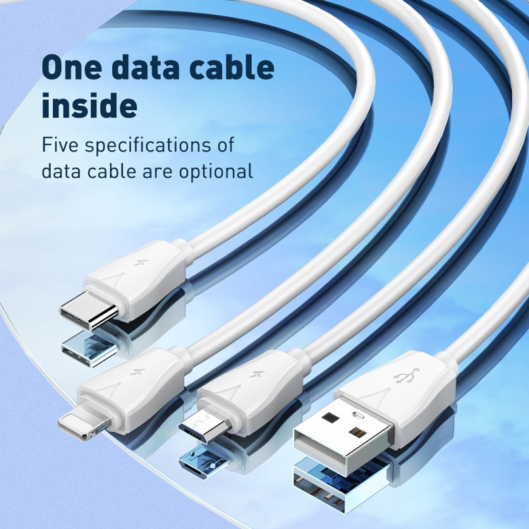 LDNIO Q334 Carregador 32W Tipo-C + Dupla Porta USB com Cabo de Dados Micro USB de 1m, Ficha UE