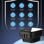 LDNIO Q334 Carregador 32W Tipo-C + Dupla Porta USB com Cabo de Dados USB-C / Tipo-C para USB-C / Tipo-C de 1m, Ficha UE, Ficha Reino Unido, Ficha EUA