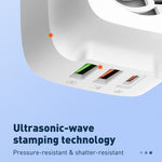 LDNIO Q334 Carregador 32W Tipo-C + Dupla Porta USB com Cabo de Dados USB-C / Tipo-C para USB-C / Tipo-C de 1m, Ficha UE, Ficha Reino Unido, Ficha EUA